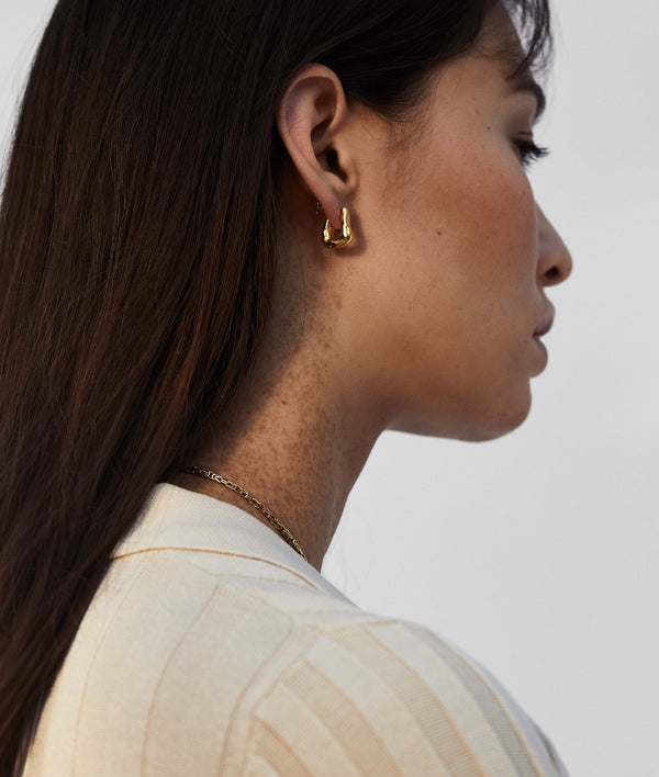 Alighieri The Mini Link Of Wanderlust Hoop Earrings | 24kt Gold Plated | Alighieri Earrings