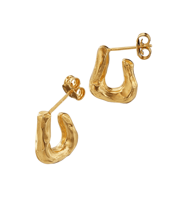 alighieri The Mini Link of Wanderlust Hoop Earrings | 24kt Gold Plated | Alighieri Earrings