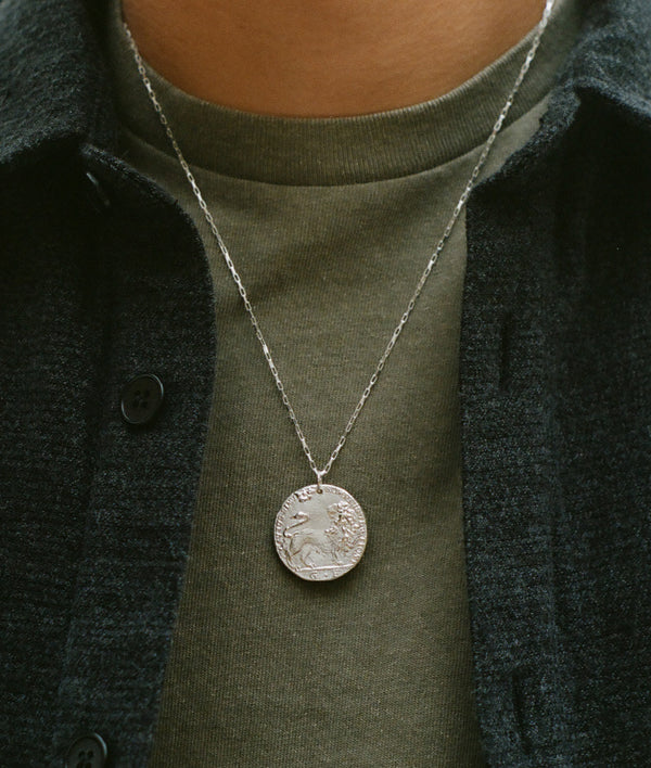 Alighieri The Snow Lion Medallion Necklace | Silver Necklace | Alighieri Necklaces