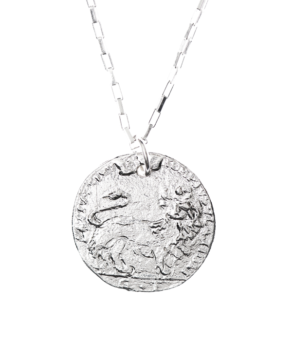 alighieri The Snow Lion Medallion Necklace | Silver Necklace | Alighieri Necklaces
