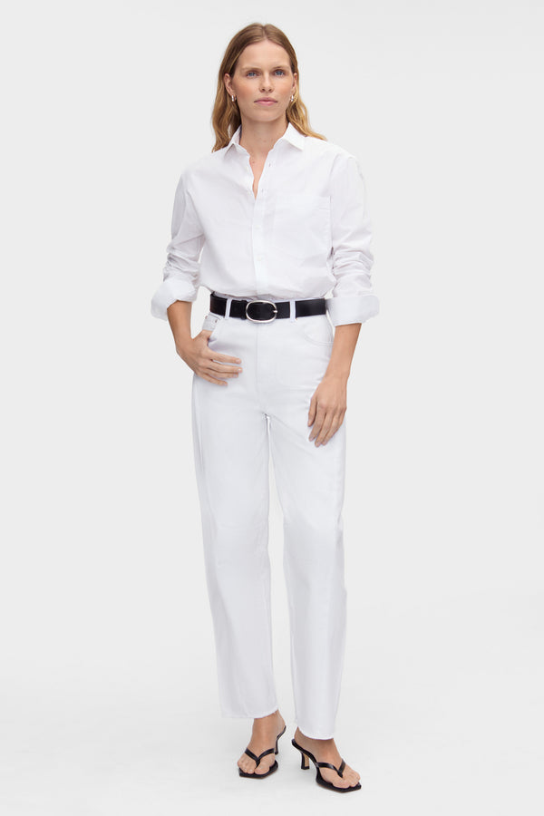 aligne ALIGNE Barrel Leg Jeans - White | Tommy JEANS