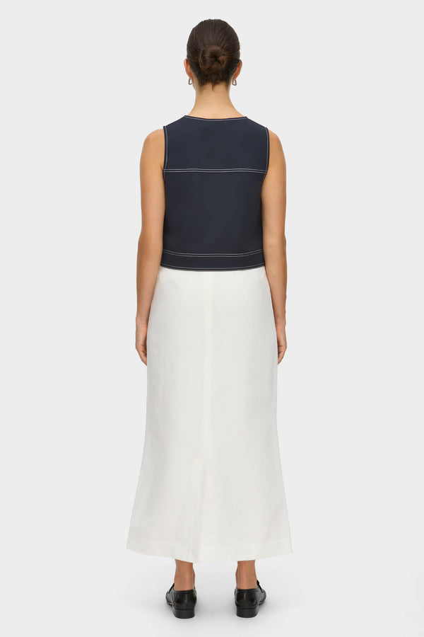 Aligne ALIGNE Button Up Linen Top - Blue | Summer TOPS