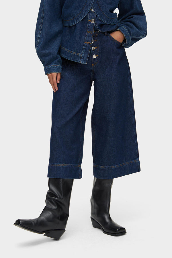 Aligne ALIGNE Denim Culotte - Dark Blue | Miles JEANS