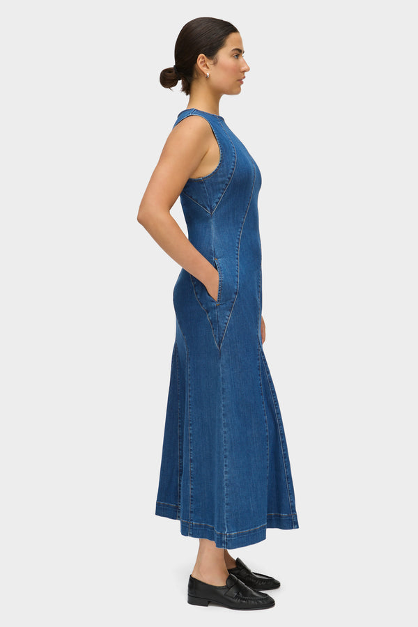 Aligne ALIGNE Denim Midi Dress - Blue | Raven DRESSES