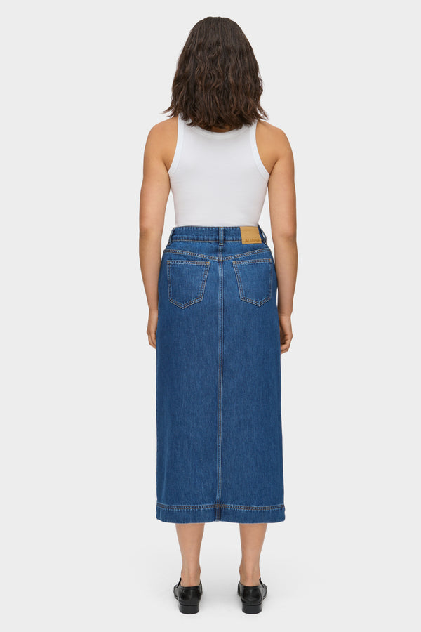 Aligne ALIGNE Denim Midi Skirt - Blue | Asher SKIRTS