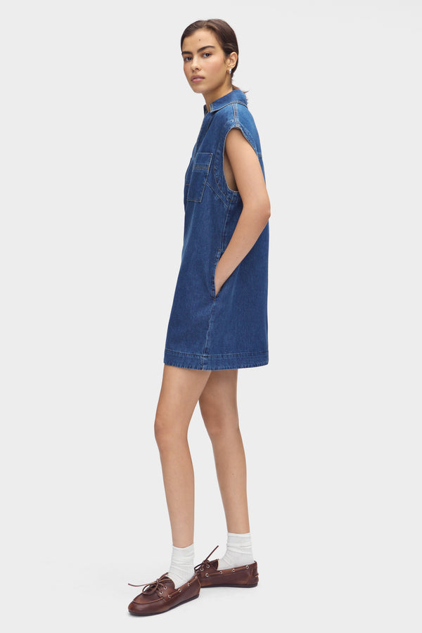 Aligne ALIGNE Denim Mini Dress - Blue | Matt DRESSES