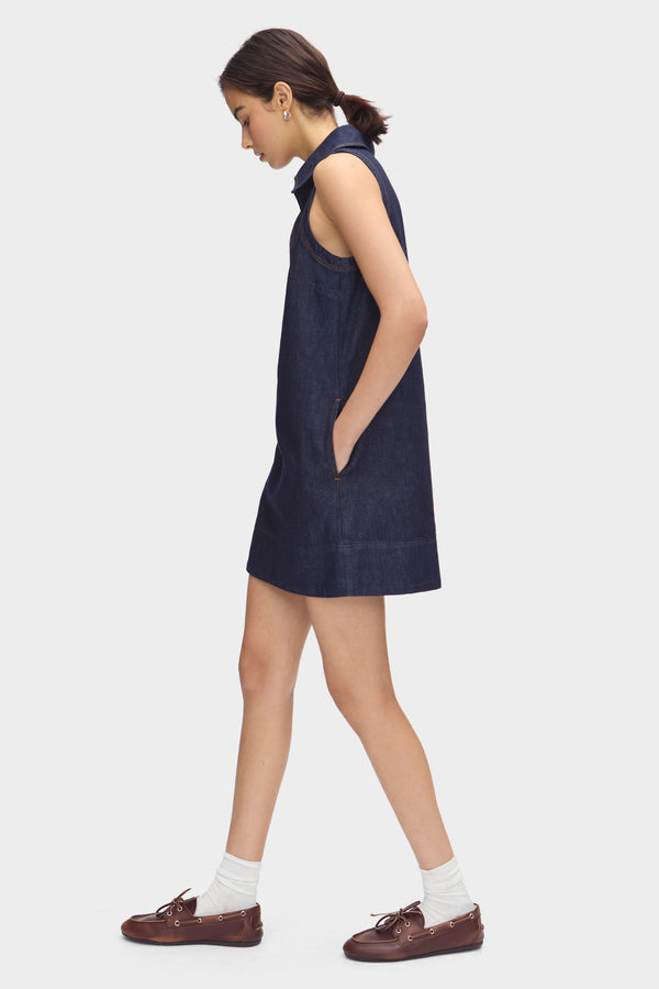 Aligne ALIGNE Denim Mini Dress - Blue | Penny DRESSES
