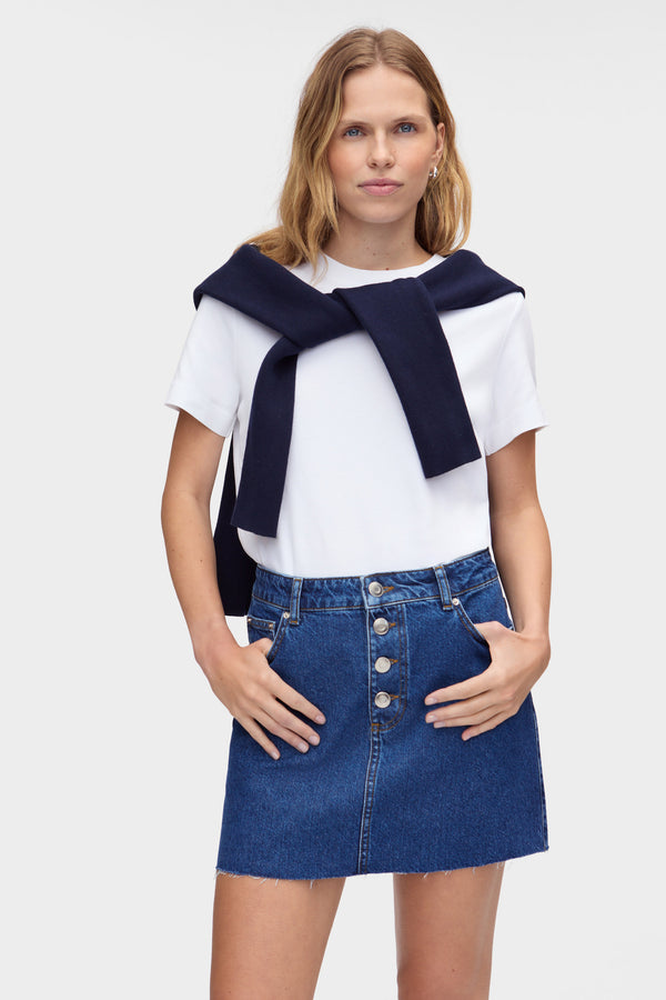 aligne ALIGNE Denim Mini Skirt - Blue | Corrie SKIRTS