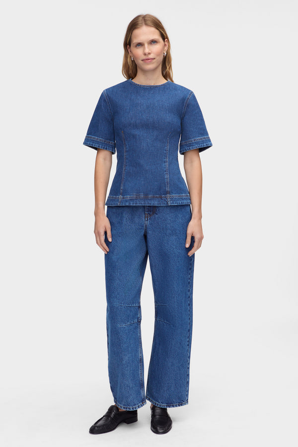 Aligne ALIGNE Denim Top - Blue | Cheer TOPS