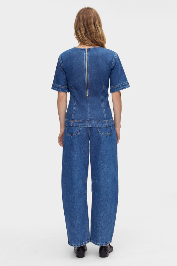 Aligne ALIGNE Denim Top - Blue | Cheer TOPS