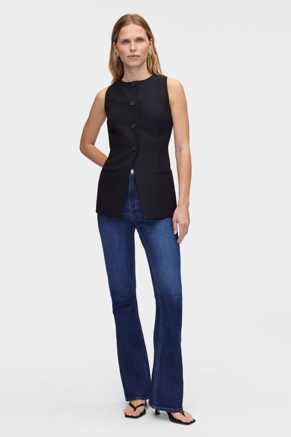 Aligne ALIGNE Long Waistcoat - Black | Leo WAISTCOATS