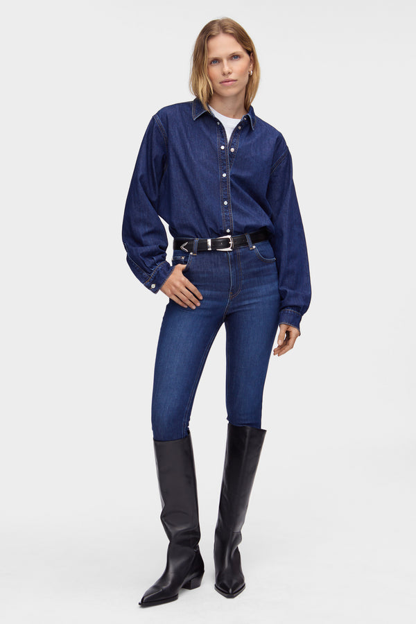 Aligne ALIGNE Mid Rise Skinny Jeans - Blue JEANS