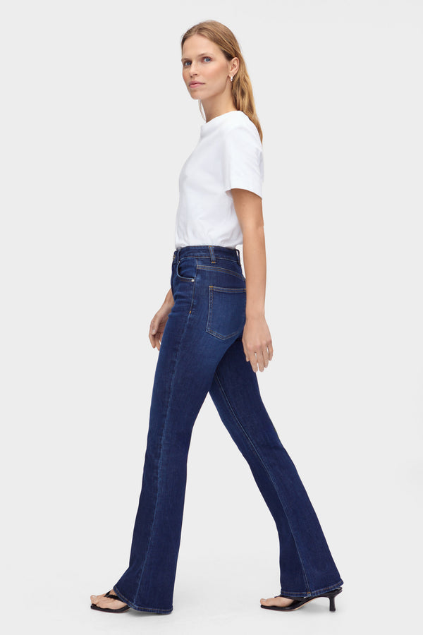 Aligne ALIGNE Mid Rise Slim Flare Jeans - Blue JEANS