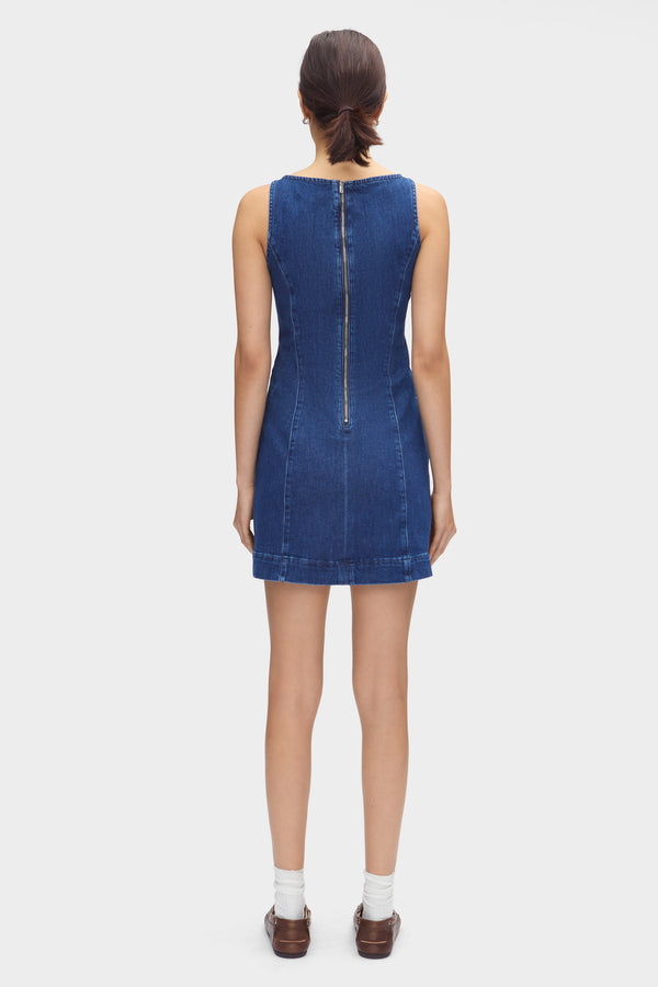Aligne ALIGNE Mini Denim Dress - Blue | Lyra DRESSES
