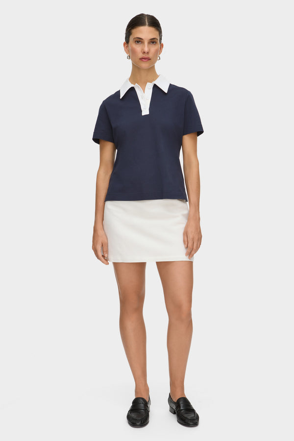 Aligne ALIGNE Polo Top - Blue | Bree TOPS
