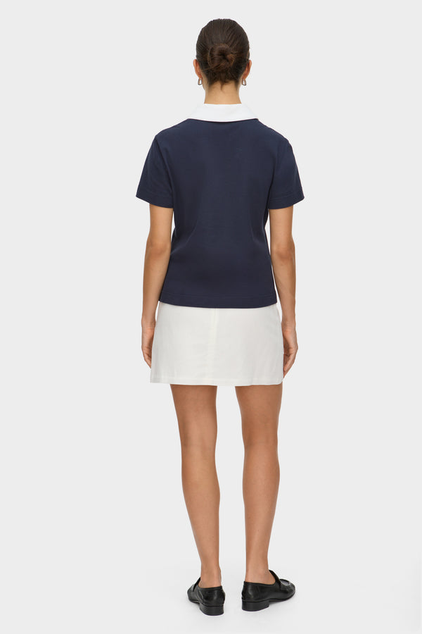 Aligne ALIGNE Polo Top - Blue | Bree TOPS