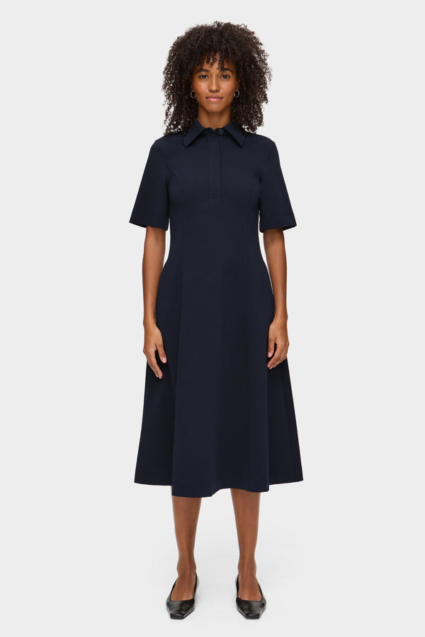 Aligne ALIGNE Ponte Midi Dress - Navy | Luka DRESSES
