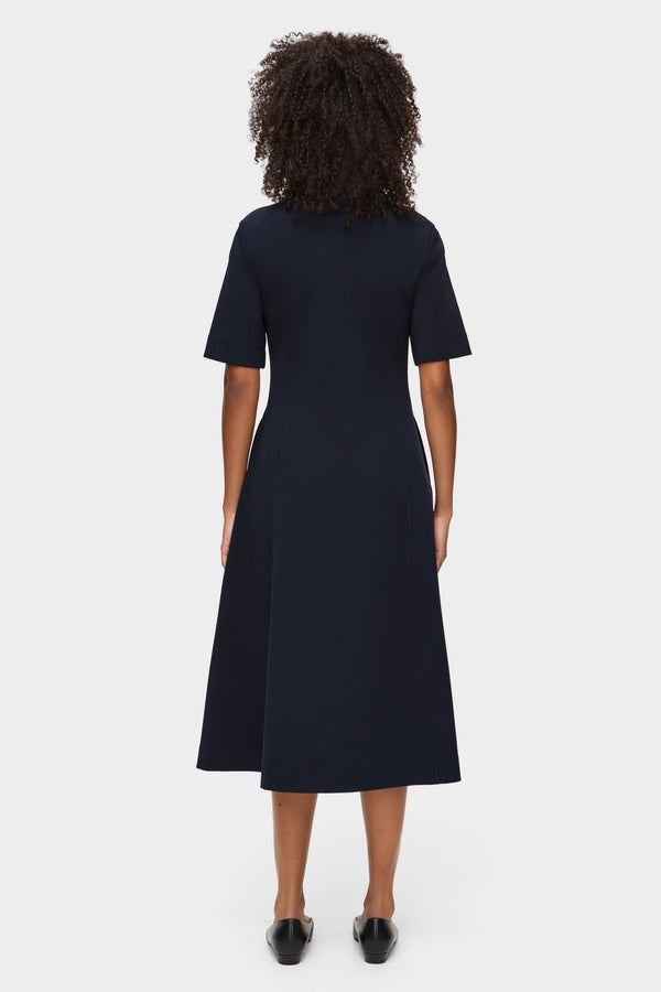 Aligne ALIGNE Ponte Midi Dress - Navy | Luka DRESSES
