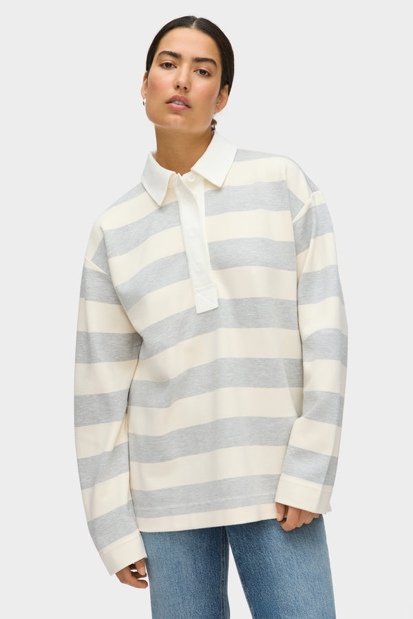 aligne ALIGNE Striped Rugby Top - Multi | Joni TOPS