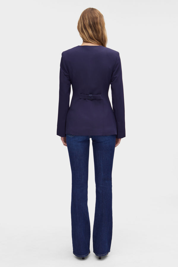 Aligne ALIGNE Waisted Blazer - Navy | Daphne BLAZER