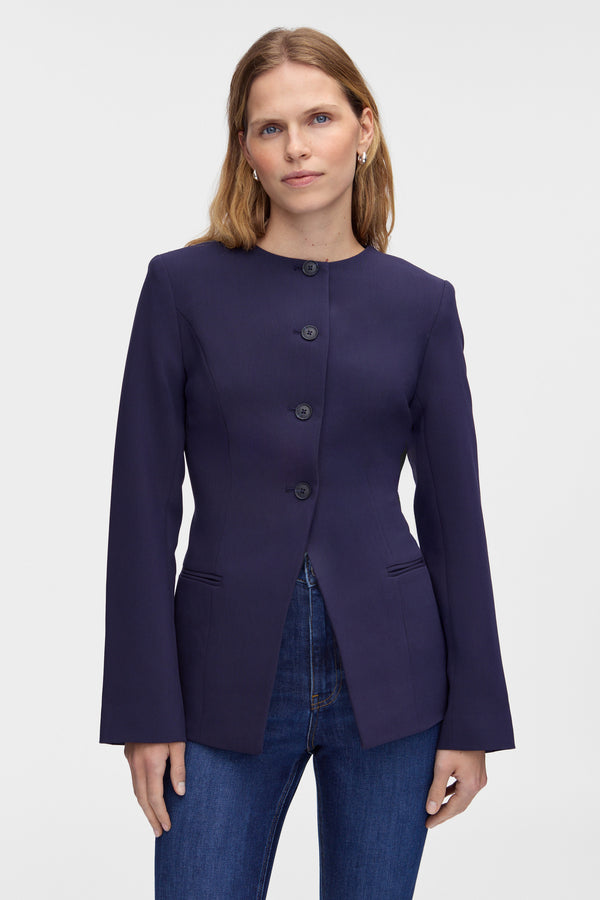 aligne ALIGNE Waisted Blazer - Navy | Daphne BLAZER