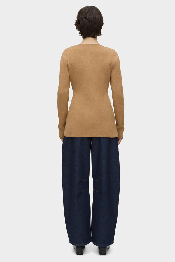 Aligne ALIGNE Waisted Knit - Camel | Daphne KNITWEAR