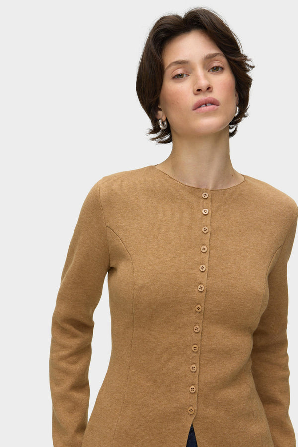Aligne ALIGNE Waisted Knit - Camel | Daphne KNITWEAR