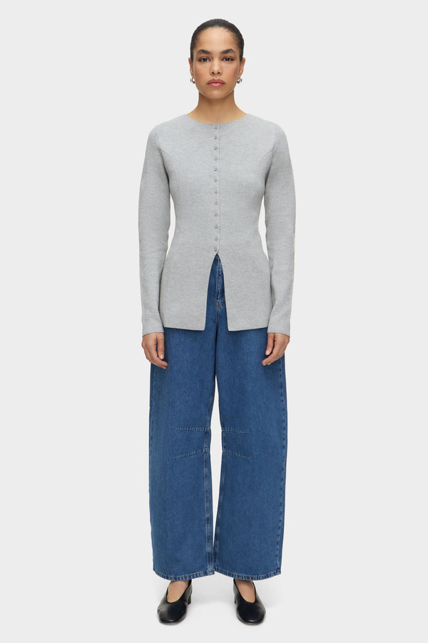 Aligne ALIGNE Waisted Knit - Grey | Daphne KNITWEAR