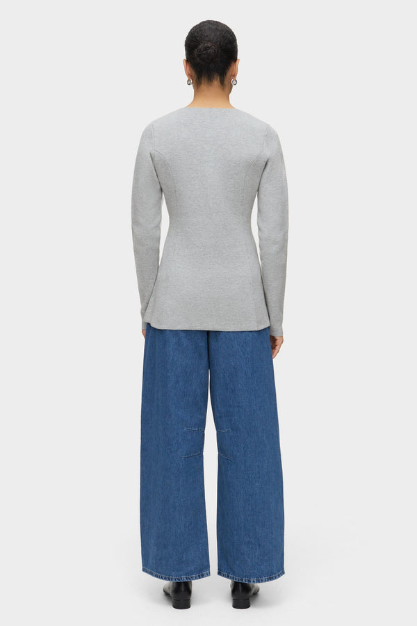 Aligne ALIGNE Waisted Knit - Grey | Daphne KNITWEAR