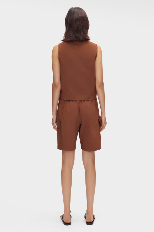 Aligne ALIGNE Bermuda Cargo Shorts - Brown | Kyra TROUSERS