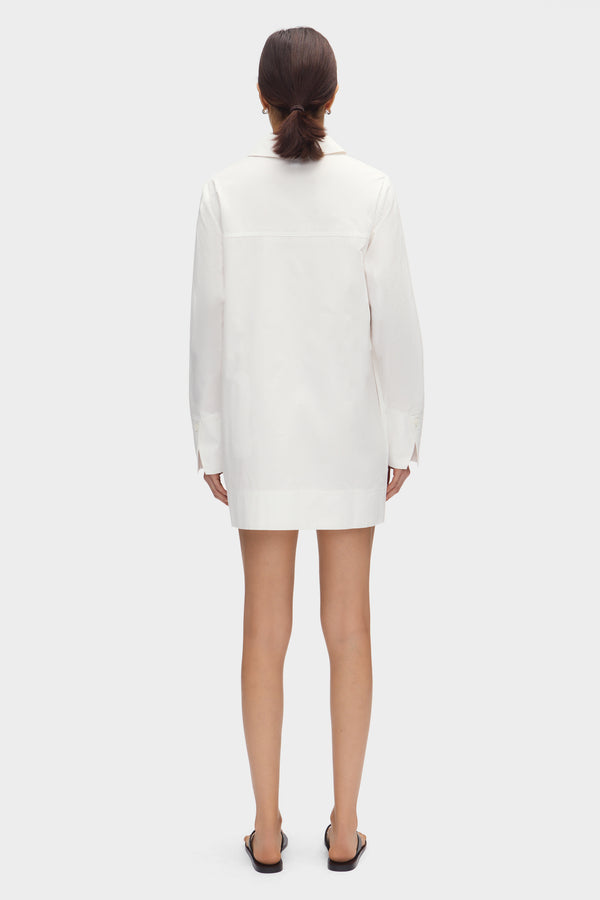 Aligne ALIGNE Broderie Organic Cotton Dress - White | Ophelia DRESSES