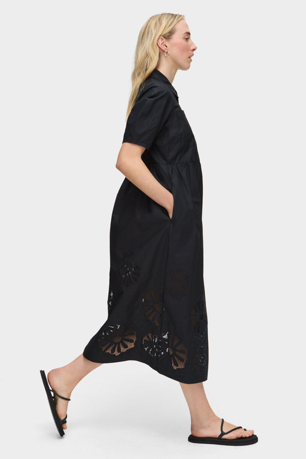 Aligne ALIGNE Broderied Dress - Black | Gabriella DRESSES