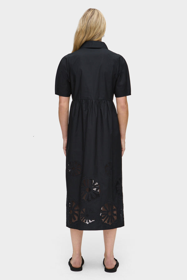 Aligne ALIGNE Broderied Dress - Black | Gabriella DRESSES