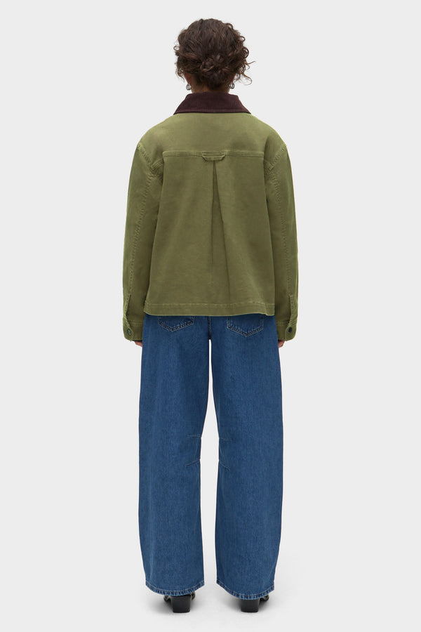 Aligne ALIGNE Corduroy Collar Jacket- Khaki | Madi OUTERWEAR