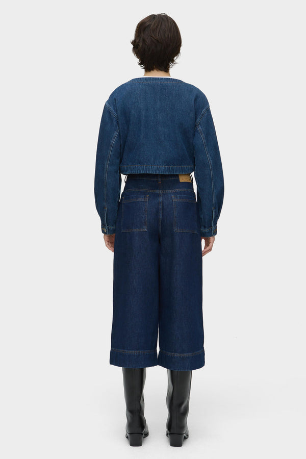 Aligne ALIGNE Cropped Denim Bolero - Dark Blue | Angelina OUTERWEAR
