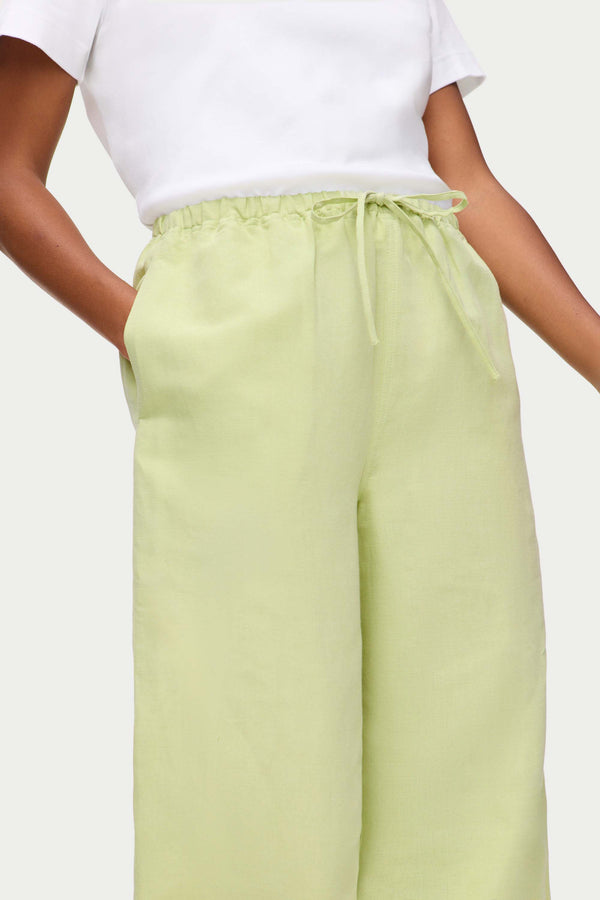 Aligne ALIGNE Elasticated Trouser - Green | Alara TROUSER