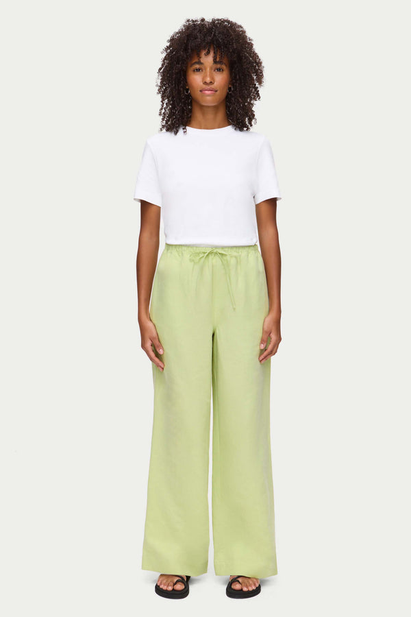 aligne ALIGNE Elasticated Trouser - Green | Alara TROUSER