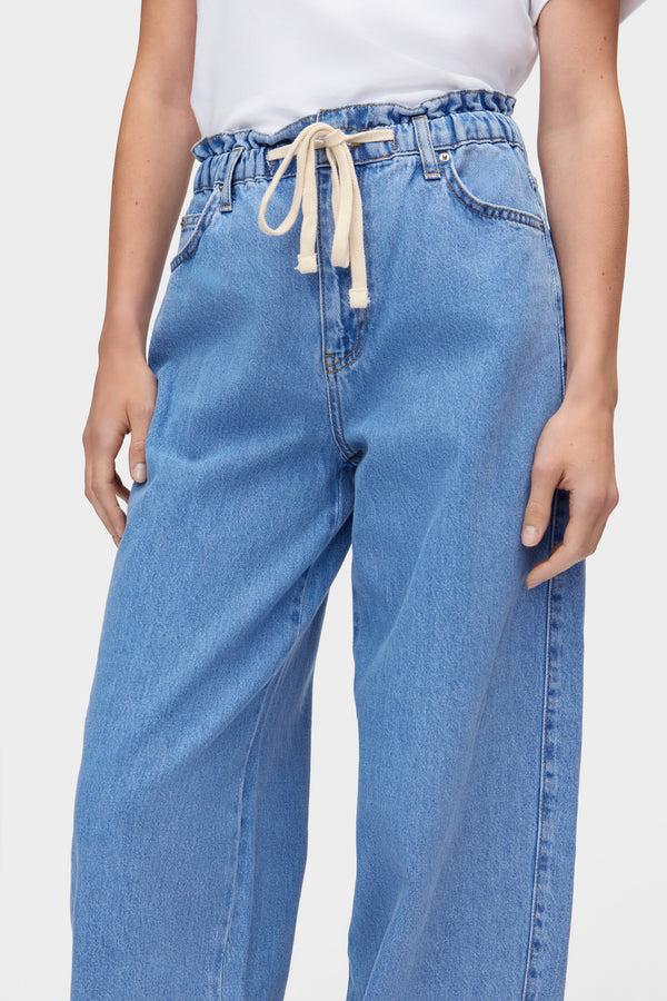 Aligne ALIGNE Elasticated Waist Jeans - Blue | Ida JEANS