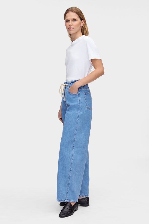 Aligne ALIGNE Elasticated Waist Jeans - Blue | Ida JEANS