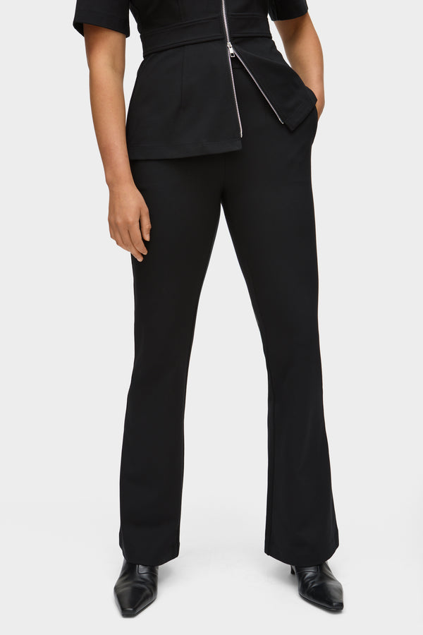 Aligne ALIGNE Flare Tailored Trouser - Black | Edie TROUSERS