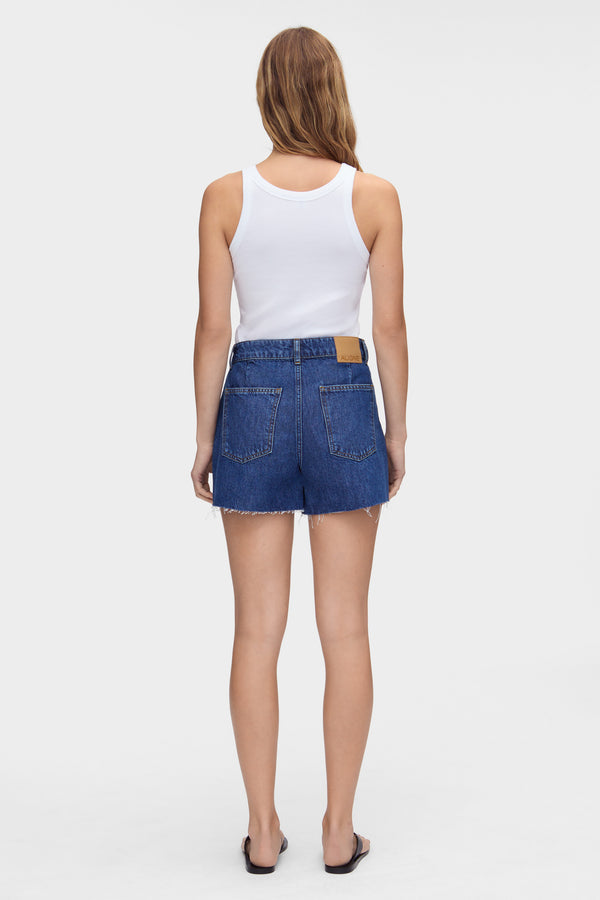 Aligne ALIGNE Frayed Denim Shorts - Blue | Ideal SHORTS