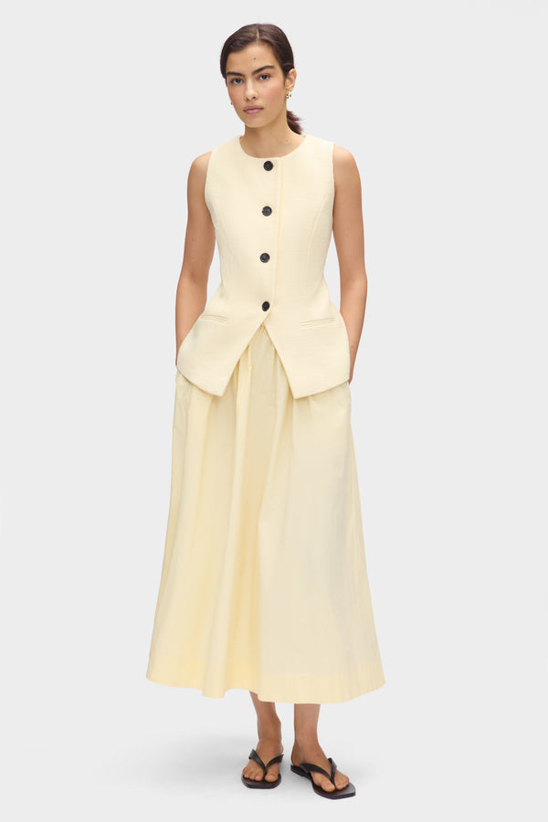 Aligne ALIGNE Long Boucle Waistcoat - Yellow | Leo WAISTCOATS