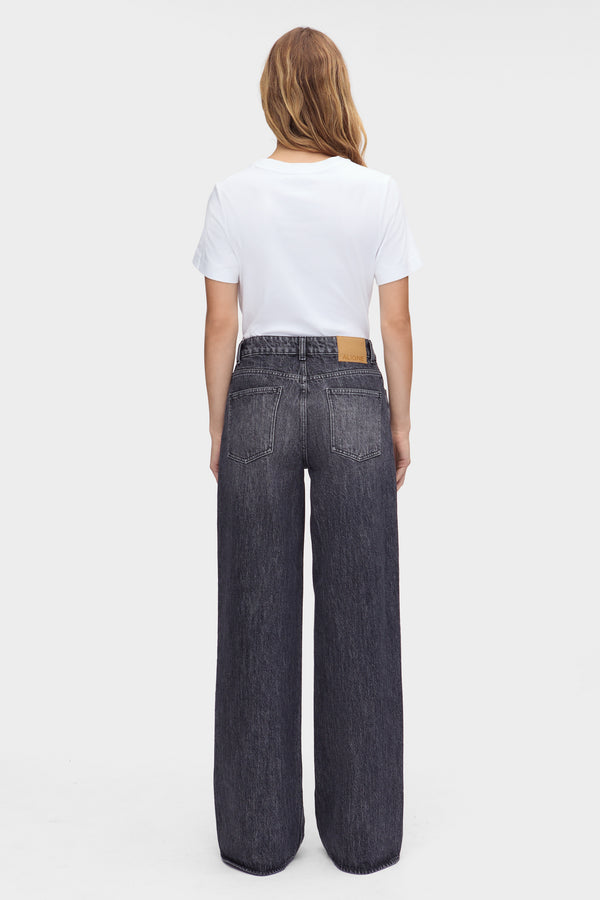 Aligne ALIGNE Mid Rise Loose Wide Jeans - Black JEANS
