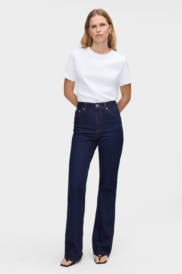 aligne ALIGNE Mid Rise Skinny Flare Jeans - Indigo JEANS