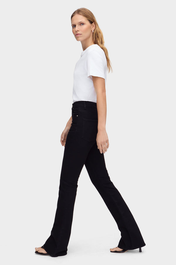 Aligne ALIGNE Mid Rise Slim Flare Jeans - Black JEANS