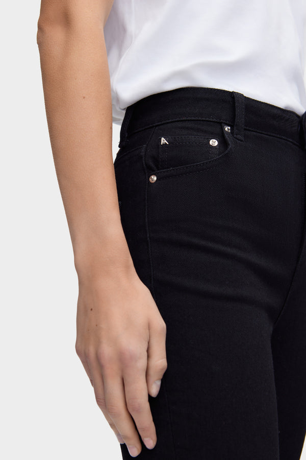 Aligne ALIGNE Mid Rise Slim Flare Jeans - Black JEANS