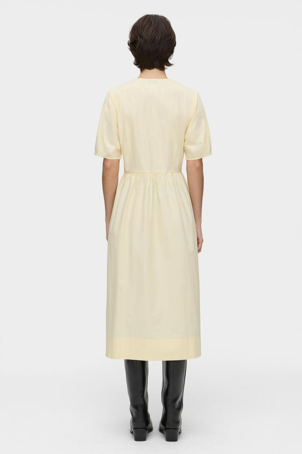 Aligne ALIGNE Organic Cotton Midi Dress - Yellow | Cassidy DRESSES