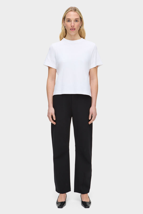 Aligne ALIGNE Ponte Barrel Leg Trouser - Black | Markus TROUSERS