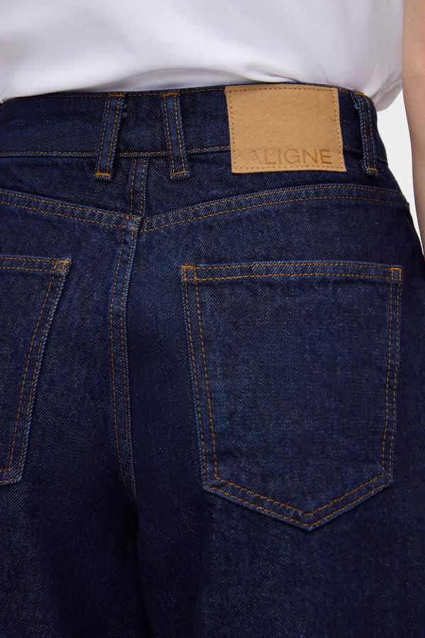 Aligne ALIGNE Rigid Barrel Leg Jeans - Indigo | Markus JEANS