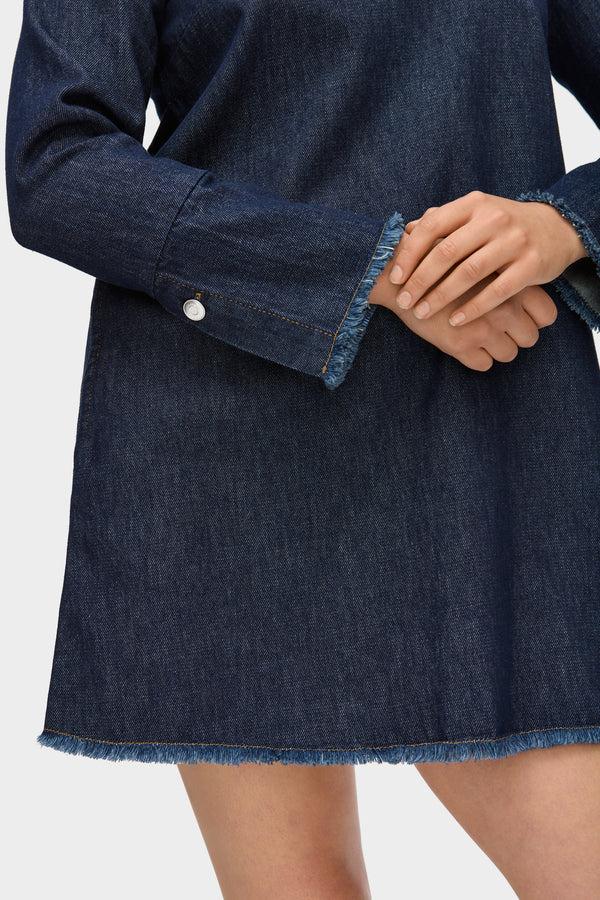 Aligne ALIGNE Scoop Neck Denim Mini Dress - Blue | Lucas DRESSES